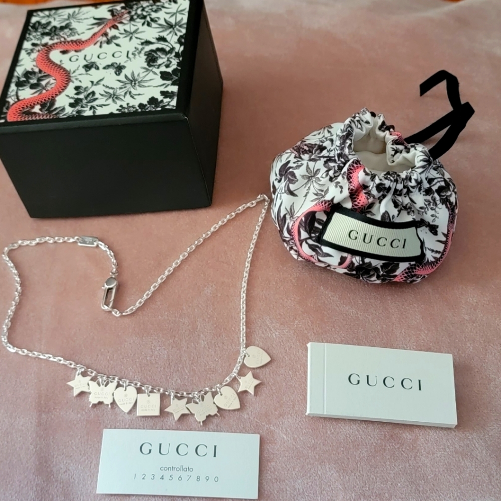 Gucci 9 charm necklace NWT